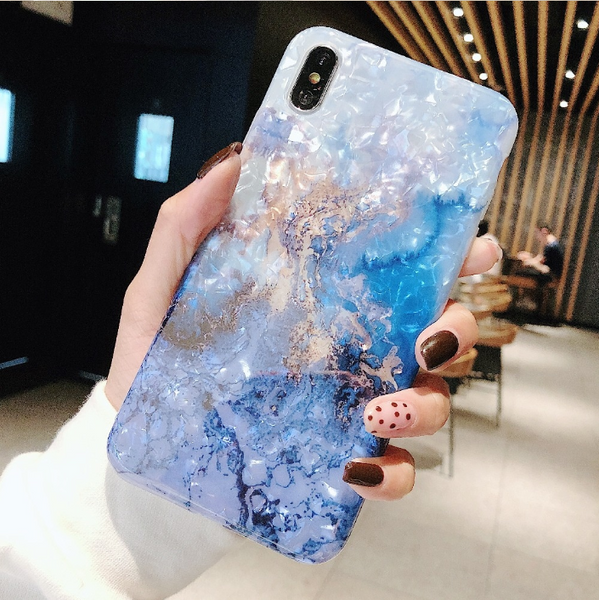 Glitter Marble Case For iphone 7 XR XS MAX Case Soft TPU Back Cover For iphone 6 6S 7 8 Plus iphone X XR Case Cover Phone Case - Miss-originality
