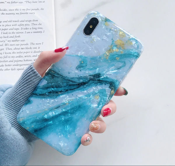 Glitter Marble Case For iphone 7 XR XS MAX Case Soft TPU Back Cover For iphone 6 6S 7 8 Plus iphone X XR Case Cover Phone Case - Miss-originality