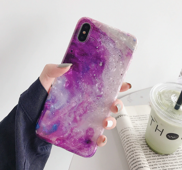 Glitter Marble Case For iphone 7 XR XS MAX Case Soft TPU Back Cover For iphone 6 6S 7 8 Plus iphone X XR Case Cover Phone Case - Miss-originality