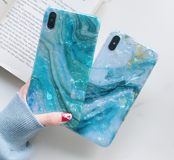 Glitter Marble Case For iphone 7 XR XS MAX Case Soft TPU Back Cover For iphone 6 6S 7 8 Plus iphone X XR Case Cover Phone Case - Miss-originality