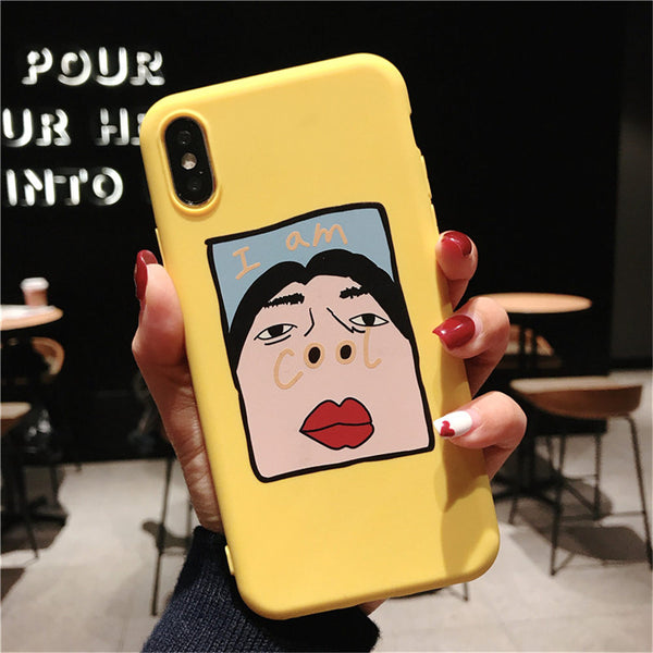 Lovebay Silicone Phone Case For iPhone X XR XS Max 8 7 6 6s Plus 5s SE Funny Cool Pattern Soft TPU Back Cover For iPhone 11 Pro - Miss-originality
