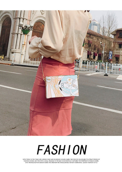 Oil Painting Crossbody Bags - Miss-originality