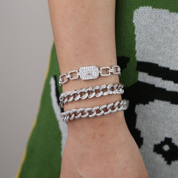 Hip hop bling bracelet luxury - Miss-originality