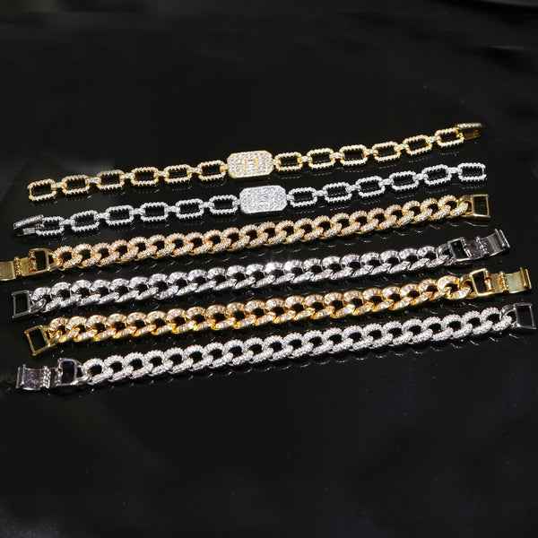 Hip hop bling bracelet luxury - Miss-originality