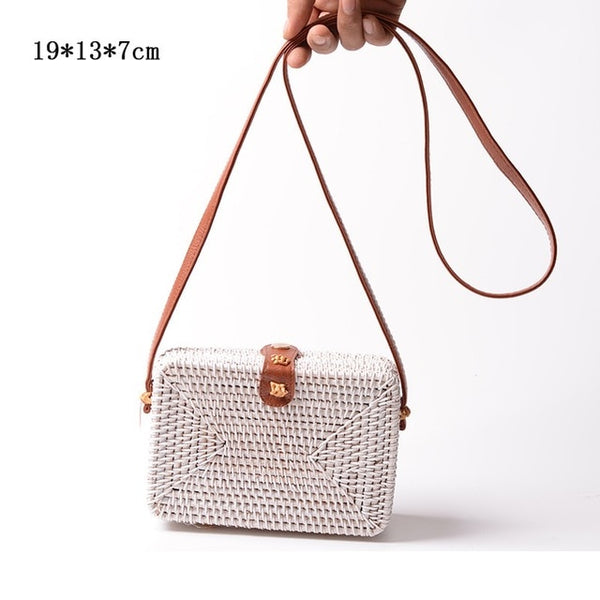 Round Straw Bags Women Summer Rattan Bag - Miss-originality