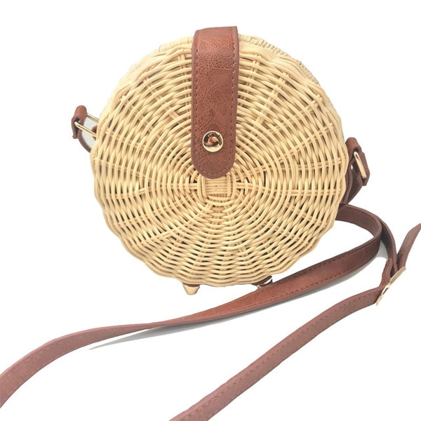 Round Straw Bags Women Summer Rattan Bag - Miss-originality