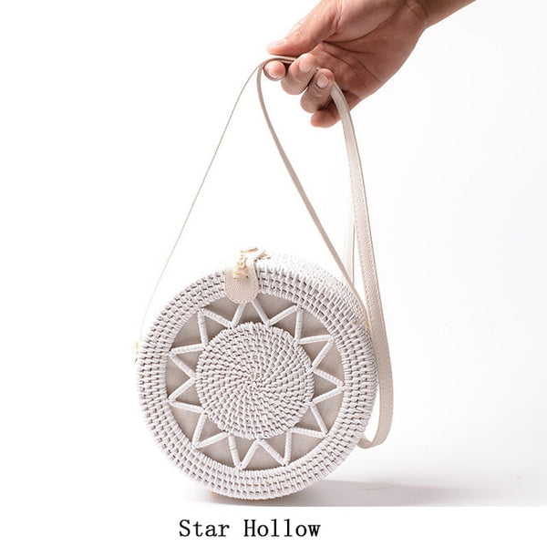 Round Straw Bags Women Summer Rattan Bag - Miss-originality