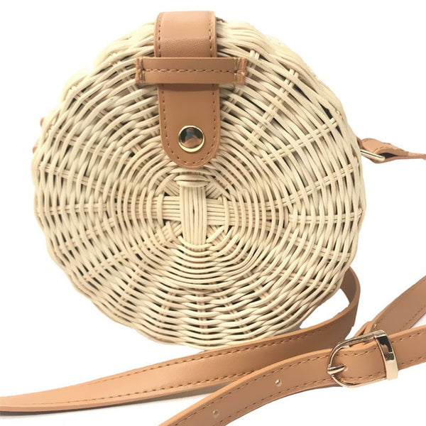 Round Straw Bags Women Summer Rattan Bag - Miss-originality