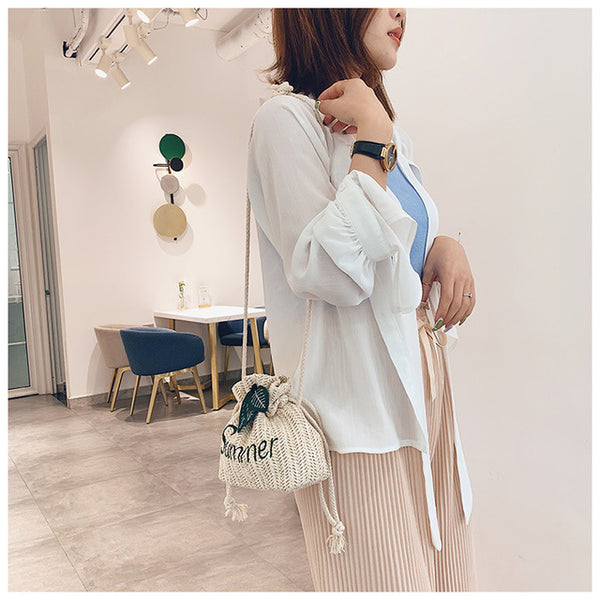 Round Straw Bags Women Summer Rattan Bag - Miss-originality