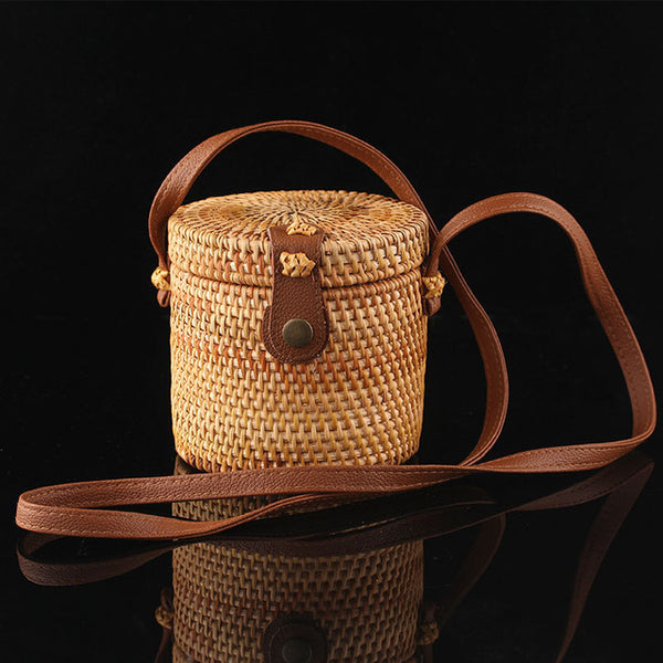 Round Straw Bags Women Summer Rattan Bag - Miss-originality