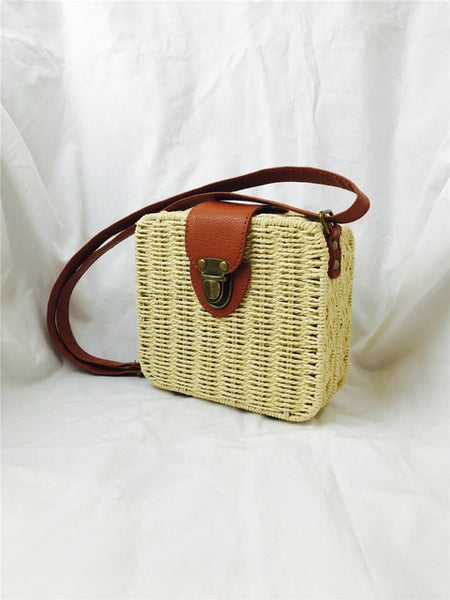 Round Straw Bags Women Summer Rattan Bag - Miss-originality