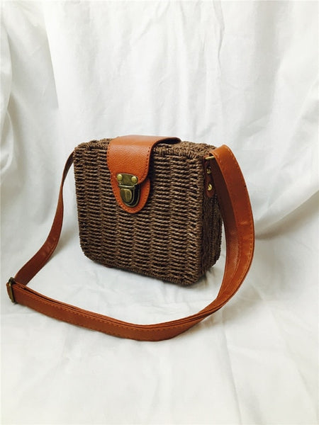 Round Straw Bags Women Summer Rattan Bag - Miss-originality