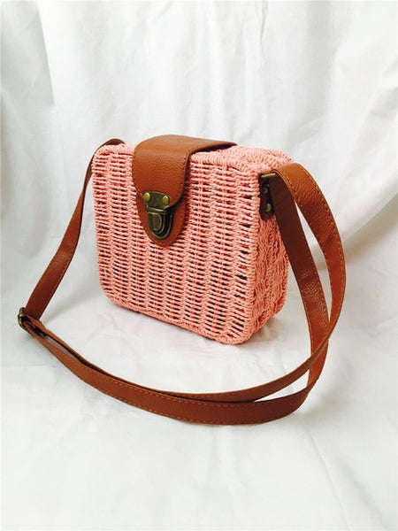 Round Straw Bags Women Summer Rattan Bag - Miss-originality