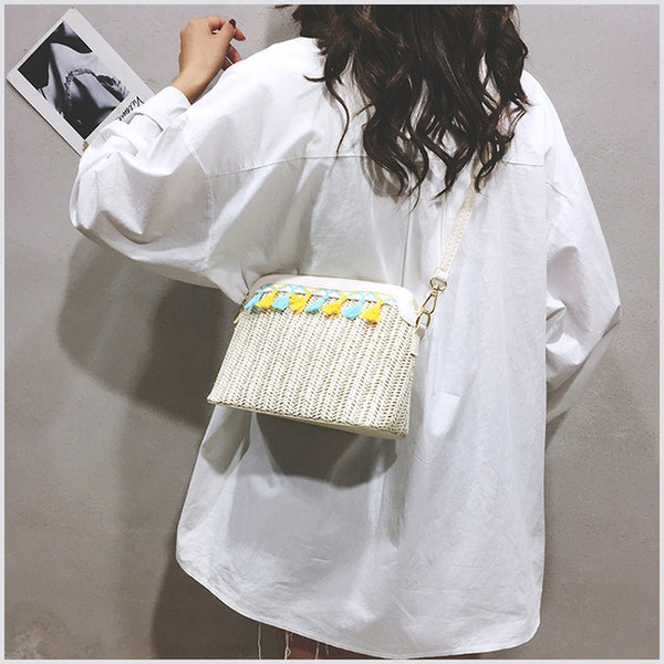 Round Straw Bags Women Summer Rattan Bag - Miss-originality
