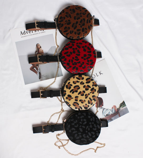 Belt Round Leopard Waist Bags - Miss-originality