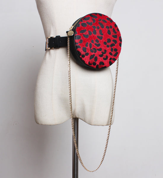 Belt Round Leopard Waist Bags - Miss-originality