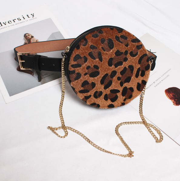 Belt Round Leopard Waist Bags - Miss-originality