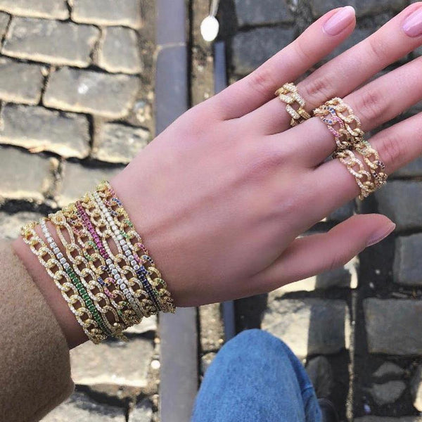 Hip hop bling bracelet luxury - Miss-originality