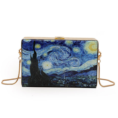 Oil Painting Crossbody Bags - Miss-originality