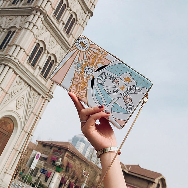 Oil Painting Crossbody Bags - Miss-originality