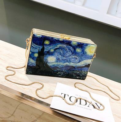 Oil Painting Crossbody Bags - Miss-originality