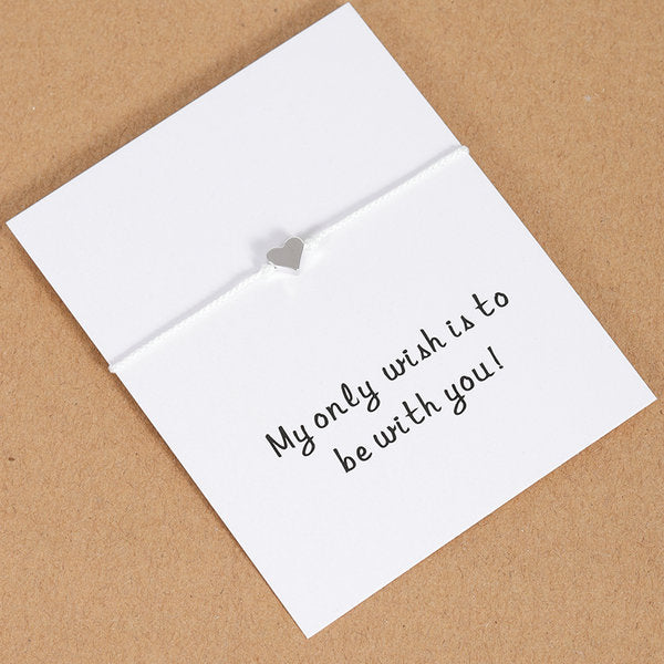 Tiny Heart Butterfly Star Crown String Paired Bracelet Friendship Gift - Miss-originality