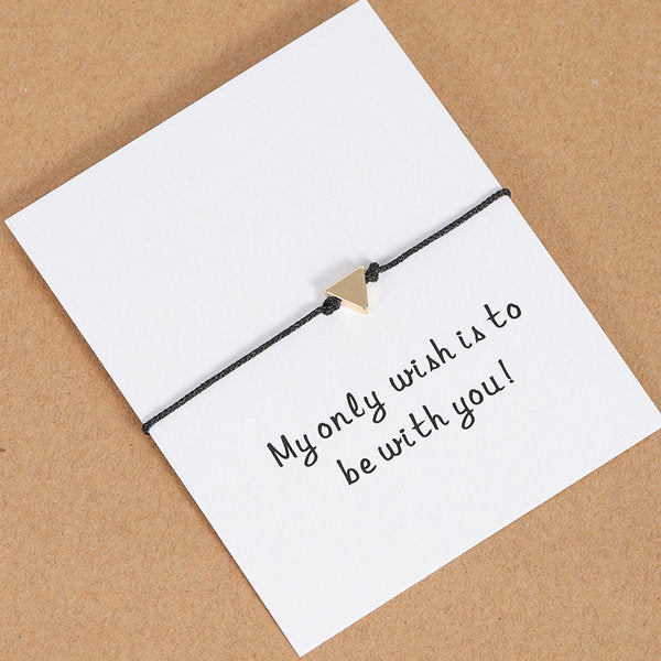 Tiny Heart Butterfly Star Crown String Paired Bracelet Friendship Gift - Miss-originality