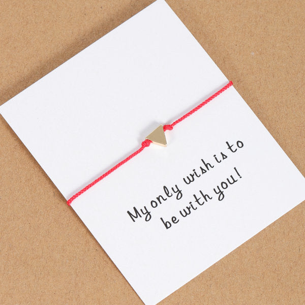 Tiny Heart Butterfly Star Crown String Paired Bracelet Friendship Gift - Miss-originality