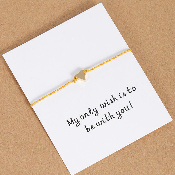 Tiny Heart Butterfly Star Crown String Paired Bracelet Friendship Gift - Miss-originality