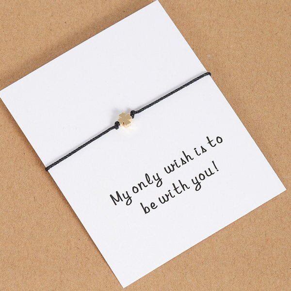 Tiny Heart Butterfly Star Crown String Paired Bracelet Friendship Gift - Miss-originality