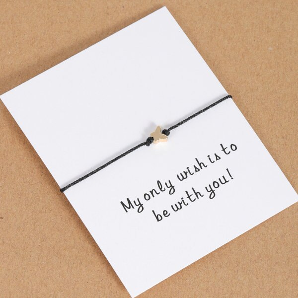 Tiny Heart Butterfly Star Crown String Paired Bracelet Friendship Gift - Miss-originality