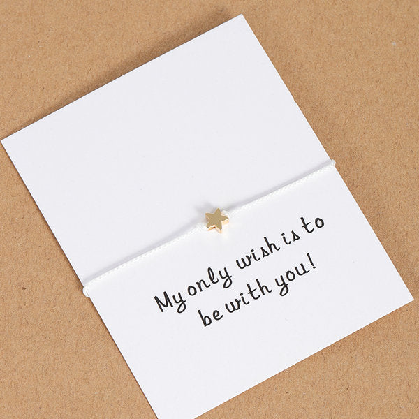 Tiny Heart Butterfly Star Crown String Paired Bracelet Friendship Gift - Miss-originality