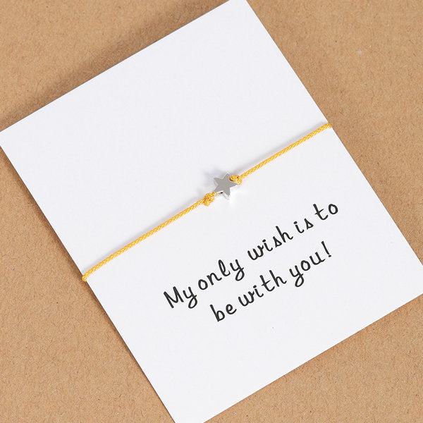 Tiny Heart Butterfly Star Crown String Paired Bracelet Friendship Gift - Miss-originality