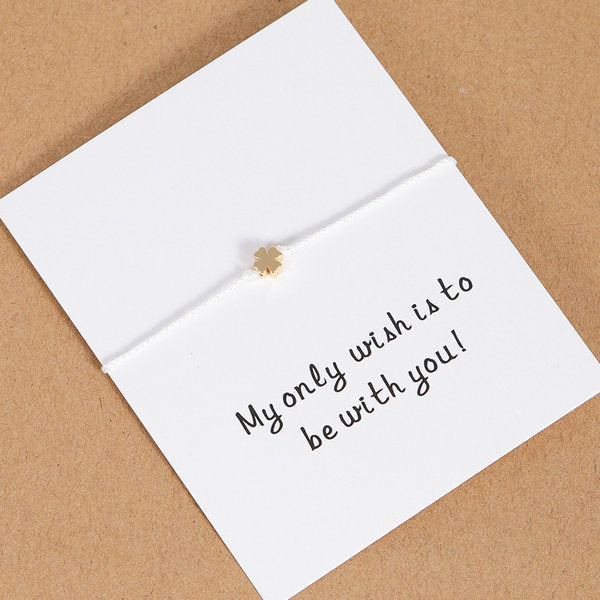 Tiny Heart Butterfly Star Crown String Paired Bracelet Friendship Gift - Miss-originality