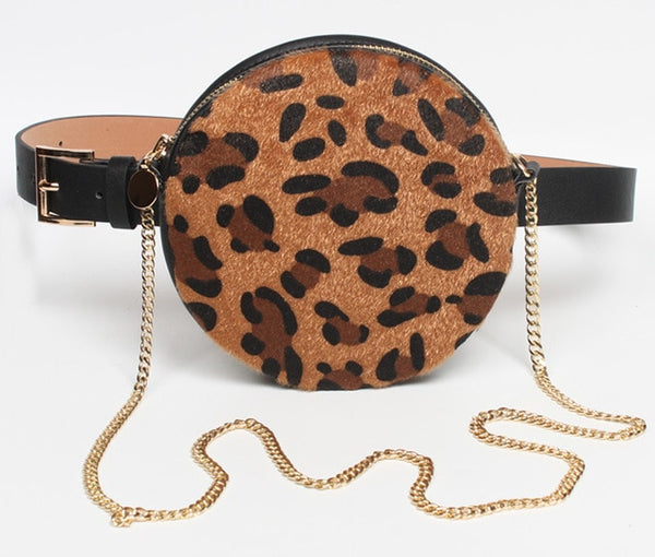 Belt Round Leopard Waist Bags - Miss-originality