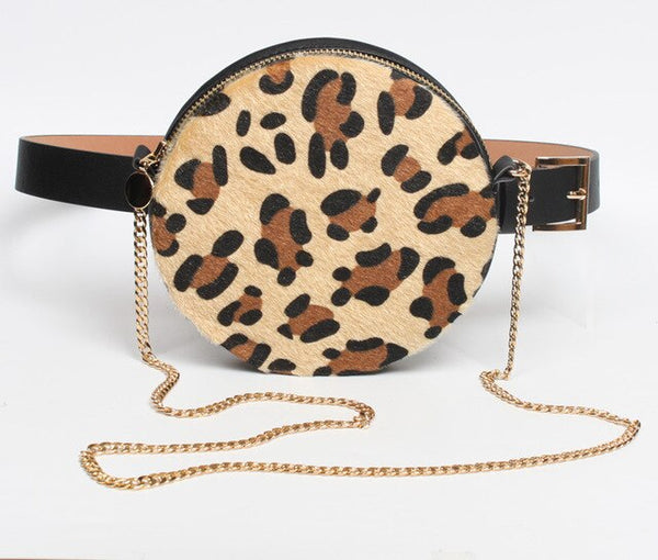 Belt Round Leopard Waist Bags - Miss-originality