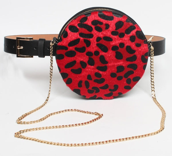Belt Round Leopard Waist Bags - Miss-originality