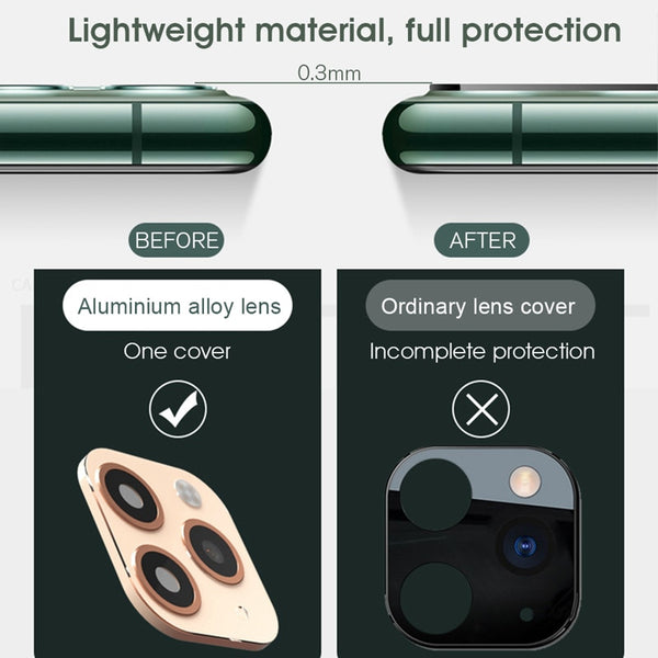 For iPhone X XS Max XR XS Seconds Change for iPhone 11 Pro Max Lens Sticker Camera Lens Screen Protector Change to For iPhone 11 - Miss-originality