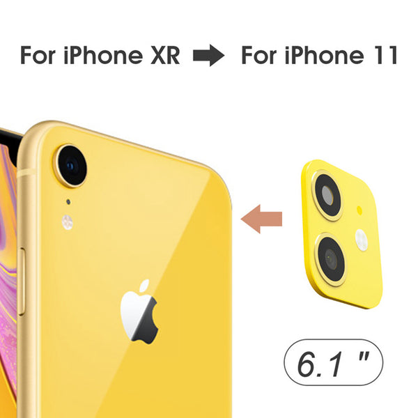 For iPhone X XS Max XR XS Seconds Change for iPhone 11 Pro Max Lens Sticker Camera Lens Screen Protector Change to For iPhone 11 - Miss-originality