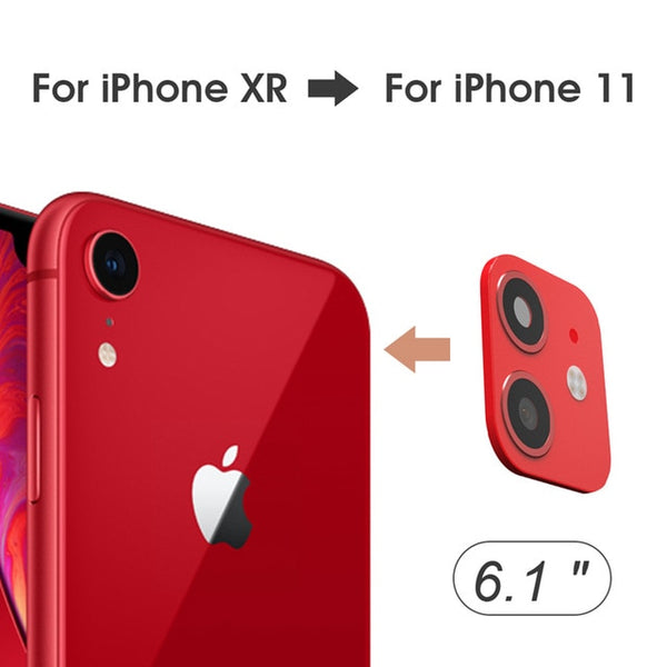 For iPhone X XS Max XR XS Seconds Change for iPhone 11 Pro Max Lens Sticker Camera Lens Screen Protector Change to For iPhone 11 - Miss-originality