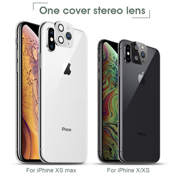For iPhone X XS Max XR XS Seconds Change for iPhone 11 Pro Max Lens Sticker Camera Lens Screen Protector Change to For iPhone 11 - Miss-originality