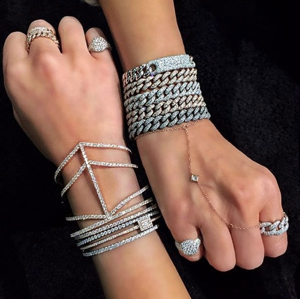 Hip hop bling bracelet luxury - Miss-originality