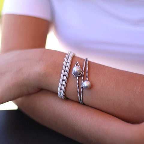 Hip hop bling bracelet luxury - Miss-originality