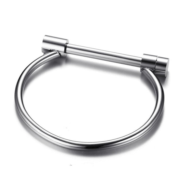 Stainless Steel Titanium Cuff Bracelets & Bangles - Miss-originality