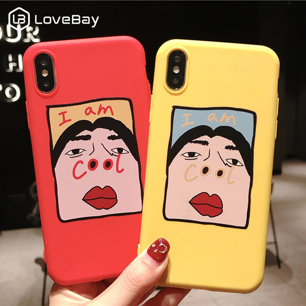 Lovebay Silicone Phone Case For iPhone X XR XS Max 8 7 6 6s Plus 5s SE Funny Cool Pattern Soft TPU Back Cover For iPhone 11 Pro - Miss-originality