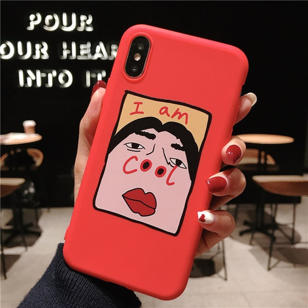 Lovebay Silicone Phone Case For iPhone X XR XS Max 8 7 6 6s Plus 5s SE Funny Cool Pattern Soft TPU Back Cover For iPhone 11 Pro - Miss-originality